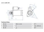 BOSCH Starter 0986024190 für NISSAN DACIA RENAULT