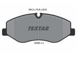 TEXTAR Bremsbelagsatz, Scheibenbremse 2206201 für Mercedes