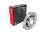 BREMBO Bremsscheibe 08.D060.1X hinten rechts links Gelocht 300mm für AUDI (FAW) 80A615601 L8WD615601 8WD615601