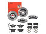 BREMBO Bremsensatz, Scheibenbremse Bremsensatz-Vorn und Hinten sg00000e49 Vorderachse innenbelüftet 321mm 30mm für SEAT Audi Skoda VW (FAW)