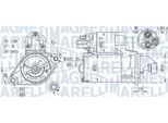 MAGNETI MARELLI Starter 063721450010 für TOYOTA