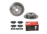 BREMBO Bremsensatz, Scheibenbremse Bremsensatz-Hinterachse COATED DISC LINE / STANDARD ijdtidk4v6 Hinterachse voll 280mm 10mm für TOYOTA