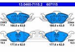 ATE Bremsensatz, Scheibenbremse 142042989 Vorderachse belüftet 280mm 24mm für Opel Vaughall CHEVROLET