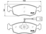BREMBO Bremsensatz, Scheibenbremse Bremsensatz-Vorderachse XTRA LINE / STANDARD sg00000cip Hinterachse Gelocht 240mm 11mm für Ford Fiat ABARTH ALFA RO