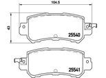 BREMBO Bremsensatz, Scheibenbremse sg00000ep3 Hinterachse innenbelüftet 281mm 9mm für MAZDA (CHANGAN)