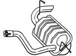 BOSAL Endschalldämpfer 175431 für Mercedes
