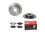 BREMBO Bremsensatz, Scheibenbremse Bremsensatz-Hinterachse COATED DISC LINE / STANDARD ijdtidir12 Hinterachse voll 278mm 10mm für SAAB NISSAN RENAULT