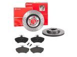 BREMBO Bremsensatz-Vorderachse XTRA LINE / STANDARD SK8K0F6Q91 Bremsensatz, Scheibenbremse vorne rechts links Gelocht/innenbel. 280mm für SKODA VW SEA