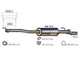 ERNST Mittelschalldämpfer 390156 für Mercedes