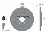 TEXTAR Bremsscheibe 92181005 305mm 12mm für Skoda Audi DODGE Fiat Chrysler