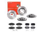 BREMBO Bremsensatz, Scheibenbremse sg00000eca Hinterachse Gelocht 272mm 10mm für VW SEAT Audi (FAW) Skoda (SVW)