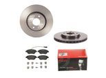 BREMBO Bremsensatz, Scheibenbremse Bremsensatz-Vorderachse COATED DISC LINE / STANDARD ijdtiddxf3 Vorderachse innenbelüftet 257mm 22mm für Peugeot CIT
