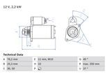 BOSCH Starter 0986022450 für KARMANN VW