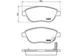 BREMBO Bremsensatz, Scheibenbremse sg00000ciz Vorderachse Geschlitzt 257mm 22mm für Opel Fiat GM Vaughall