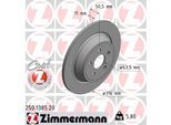 ZIMMERMANN Bremsscheibe COAT Z 250138520 Hinterachse voll 316mm 11mm für Ford (CHANGAN)
