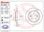 BREMBO Bremsensatz, Scheibenbremse sizw2nrp66 Hinterachse voll 284mm 25mm für KIA HYUNDAI