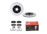 BREMBO Bremsensatz, Scheibenbremse 142054502 Vorderachse Gelocht/innenbel. 355mm 32mm für Opel BUICK (SGM) Roewe (SAIC) Vaughall GMC CHEVROLET