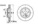 ATE Bremsensatz, Scheibenbremse ijf1417ae4 Vorderachse belüftet 276mm 22mm für Mercedes