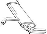 BOSAL Endschalldämpfer 227049 für SEAT