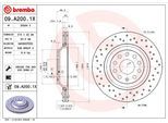 BREMBO Bremsensatz-Vorn und hinten SG00000ENL Bremsensatz, Scheibenbremse vorne rechts links Gelocht/innenbel. 288mm für SKODA VW (SVW) SEAT (FAW) AUD