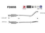 AS Ruß-/Partikelfilter, Abgasanlage FD5055 für MERCEDES-BENZ 2464901720