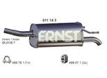 ERNST Endschalldämpfer 011143 für Opel GM