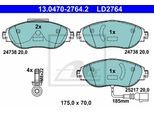 ATE Bremsensatz, Scheibenbremse Bremsensatz-Vorderachse Standard Disc / Ceramic ijzjsgj1s9 Vorderachse belüftet 314mm 30mm für VAG