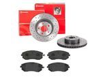 BREMBO Bremsensatz, Scheibenbremse sk8k0f3pf2 Vorderachse Gelocht/innenbel. 276mm 24mm für SAAB Subaru TOYOTA