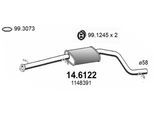 ASSO Mittelschalldämpfer 146122 für Ford