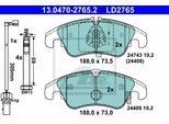 ATE Bremsensatz-Vorderachse Standard Disc / Ceramic ijzjsg6hx2 Vorderachse belüftet 320mm 30mm für VAG