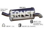 ERNST Endschalldämpfer 054249 für Opel GM