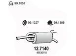 ASSO Endschalldämpfer 127140 für Fiat