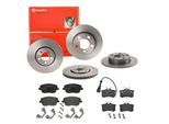 BREMBO Bremsensatz, Scheibenbremse Bremsensatz-Vorn und Hinten sg00000e3j Hinterachse voll 230mm 9mm für VW SEAT Audi (SVW) Skoda (F