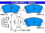 ATE Bremsensatz, Scheibenbremse Bremsensatz-Vorderachse sg00000cw7 Hinterachse voll 262mm 23mm für KIA HYUNDAI SSANGYONG