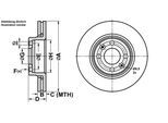 ATE Bremsensatz, Scheibenbremse ijf1414nc0 Vorderachse belüftet 260mm 22mm für DACIA RENAULT NISSAN