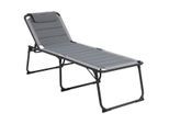 Outwell - Samoa - Sonnenliege Gr 70 x 200/214 x 49 cm grau