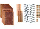 Weidenzaun TETZNER & JENTZSCH "Fresno 7", braun, H:180cm, Stahl, Weidengeflecht, Zaunelemente, 9 Elemente, LxH: 1170x180 cm