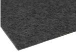 Läufer "PODIUM, Made in Belgium", grau (anthrazit), B:200cm H:2,6mm L:1.800cm, Polypropylen (PP), PRIMAFLOR-IDEEN IN TEXTIL, Teppiche, Läufer, Breite 200 cm, Nadelfilz, Uni-Farben, ideal für Veranstaltungen
