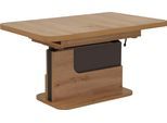 Couchtisch HELA, braun (artisan eiche, artisan eiche), B:110cm H:58cm T:70cm, Tische, Couchtisch, mit Funktion, ausziehbar und höhenverstellbar