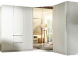 Schrank-Set RAUCH "Kleiderschrank Schrank Garderobe Wäscheschrank Ankleide NIDDA", weiß (alpinweiß), B:253cm H:197cm T:208cm, Holzwerkstoff, Kastenmöbel-Sets, grifflose Front sowie Push-to-Open Funktion MADE IN GERMANY