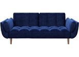 Schlafsofa PLAYBOY "Scarlett", dunkelblau, B:215cm H:81,5cm T:84,5cm, Sofas, Schlafsofa, Schlafsofa
