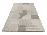 Teppich WECON HOME "Mats", beige (creme,beige), B:120cm H:18mm L:170cm, Kunstfaser, Teppiche, Teppich, Gewebt, Hoch-Tief, pflegeleicht, Retro Design, Scandi, Wohnzimmer