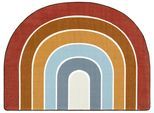 Kinderteppich PACO HOME "Niloya 366", bunt (mehrfarbig), B:120cm H:12mm L:160cm, Polyester, Teppiche, Kinderteppich, Spielteppich, Kurzflor, Motiv Regenbogen, waschbar