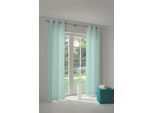 Vorhang ADAM "Little Parrot" Gr. 4, blau (hellblau), B:145cm H:245cm, Jacquard, Baumwolle (Bio-Baumwolle), Gardinen, aus 100% Bio-Baumwolle