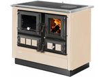 Festbrennstoffherd JUSTUS "Rustico-90 2.0", beige (schwarz), Kaminöfen