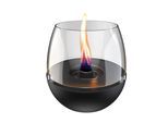 Tischfeuer TENDERFLAME "Tisch & Terrassenfeuer »Tulpe 18«, Rauch- und rußfrei", schwarz, B:19,5cm H:21cm L:21cm, Edelstahl, Dekokamine