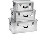 Transportbehälter ENDERS "Toronto", silber, Aluminium, Transportboxen, 47L = 3,6kg; 80L = 5kg; 130L = 6,6kg
