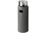 Feuerstelle ENDERS "Nova LED L", grau (grau, schwarz), H:102cm Ø:36cm, Blech, Edelstahl, Glas, Stahl, Feuerkörbe, Gasbetrieben, ØxH: 36x102 cm
