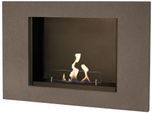 Echtfeuer-Dekokamin XARALYN "Goya", grau, B:97cm H:65cm L:19cm, Materialmix, Dekokamine, mit Bioethanol Brenner
