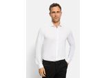Businesshemd OLYMP "OLYMP Level Five 24/Seven, body fit, Modern Kent", Herren, Gr. 38, Normaler Arm, weiß, 86% Polyamid, 14% Elasthan, Hemden